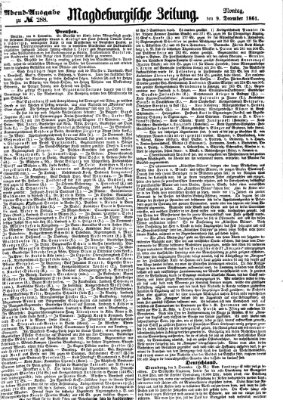 Magdeburgische Zeitung Montag 9. Dezember 1861