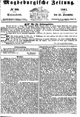 Magdeburgische Zeitung Samstag 21. Dezember 1861