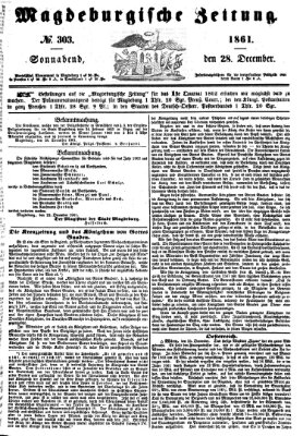 Magdeburgische Zeitung Samstag 28. Dezember 1861