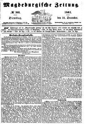 Magdeburgische Zeitung Dienstag 31. Dezember 1861