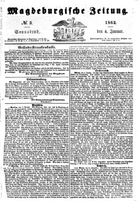 Magdeburgische Zeitung Samstag 4. Januar 1862