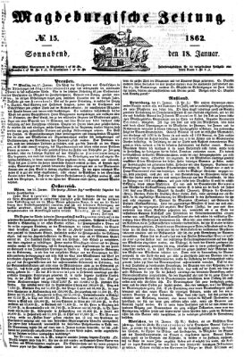 Magdeburgische Zeitung Samstag 18. Januar 1862