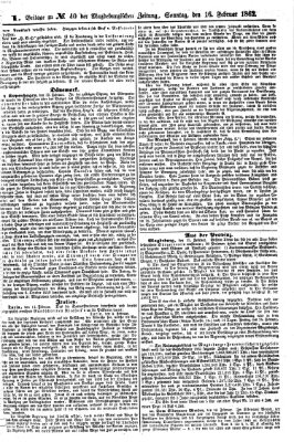 Magdeburgische Zeitung Sonntag 16. Februar 1862