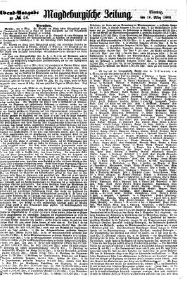 Magdeburgische Zeitung Montag 10. März 1862