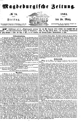 Magdeburgische Zeitung Freitag 28. März 1862