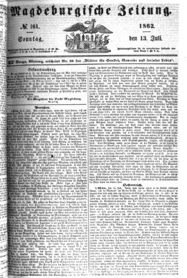 Magdeburgische Zeitung Sonntag 13. Juli 1862