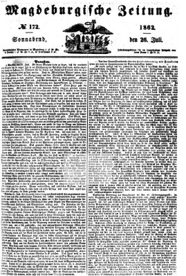 Magdeburgische Zeitung Samstag 26. Juli 1862