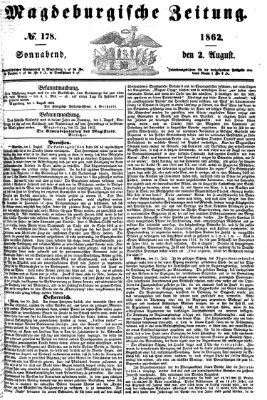 Magdeburgische Zeitung Samstag 2. August 1862