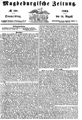 Magdeburgische Zeitung Donnerstag 14. August 1862