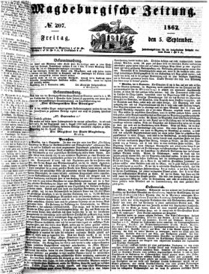 Magdeburgische Zeitung Freitag 5. September 1862