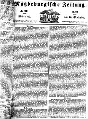 Magdeburgische Zeitung Mittwoch 10. September 1862