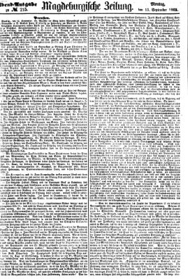 Magdeburgische Zeitung Montag 15. September 1862