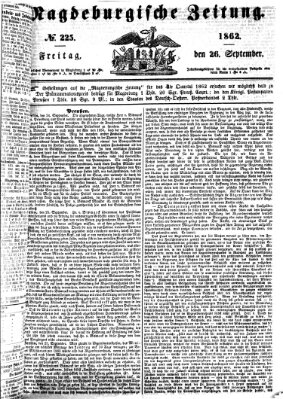 Magdeburgische Zeitung Freitag 26. September 1862