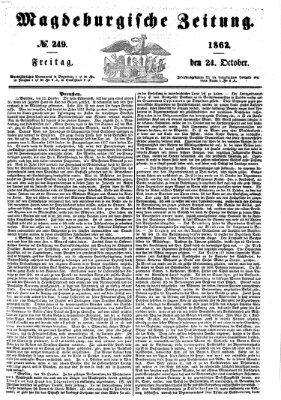 Magdeburgische Zeitung Freitag 24. Oktober 1862