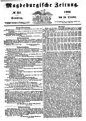 Magdeburgische Zeitung Sonntag 26. Oktober 1862