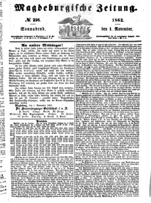 Magdeburgische Zeitung Samstag 1. November 1862