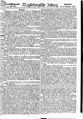 Magdeburgische Zeitung Samstag 27. Dezember 1862