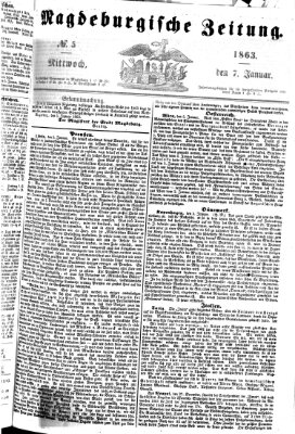 Magdeburgische Zeitung Mittwoch 7. Januar 1863