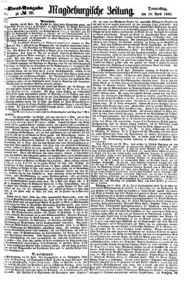 Magdeburgische Zeitung Donnerstag 30. April 1863