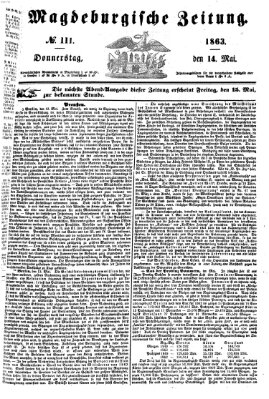 Magdeburgische Zeitung Donnerstag 14. Mai 1863