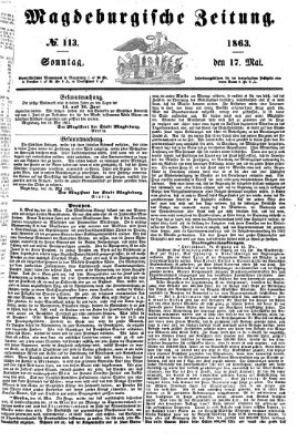 Magdeburgische Zeitung Sonntag 17. Mai 1863