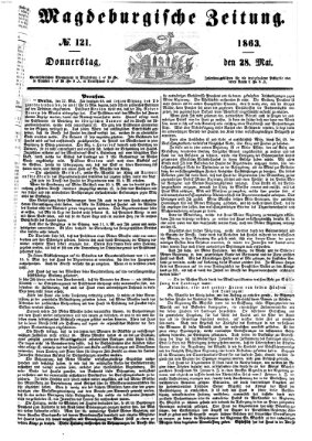 Magdeburgische Zeitung Donnerstag 28. Mai 1863