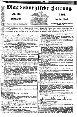 Magdeburgische Zeitung Dienstag 30. Juni 1863