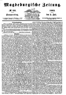 Magdeburgische Zeitung Donnerstag 2. Juli 1863