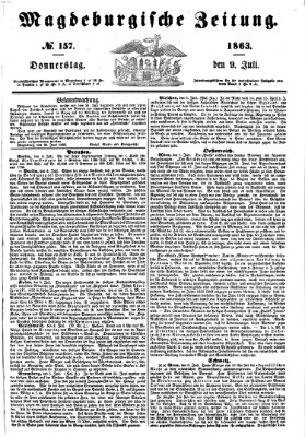 Magdeburgische Zeitung Donnerstag 9. Juli 1863