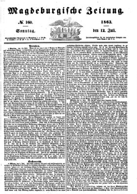 Magdeburgische Zeitung Sonntag 12. Juli 1863