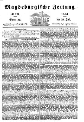 Magdeburgische Zeitung Sonntag 26. Juli 1863