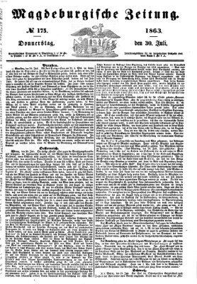 Magdeburgische Zeitung Donnerstag 30. Juli 1863