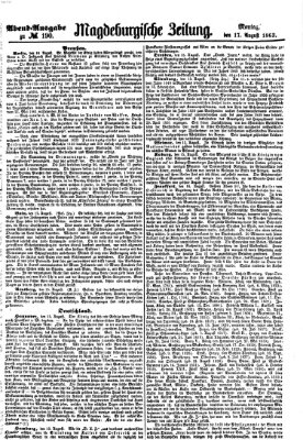 Magdeburgische Zeitung Montag 17. August 1863