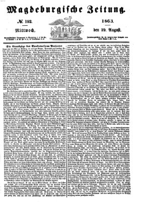 Magdeburgische Zeitung Mittwoch 19. August 1863