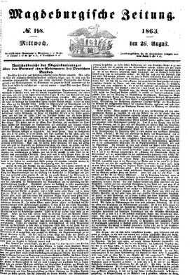 Magdeburgische Zeitung Mittwoch 26. August 1863