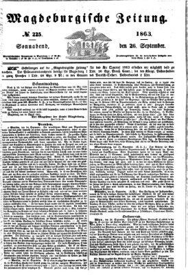 Magdeburgische Zeitung Samstag 26. September 1863