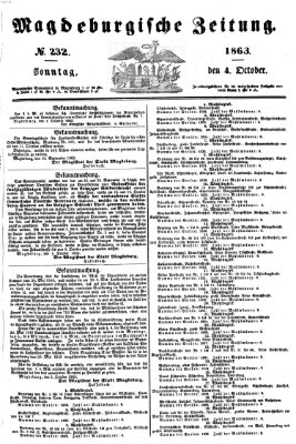 Magdeburgische Zeitung Sonntag 4. Oktober 1863