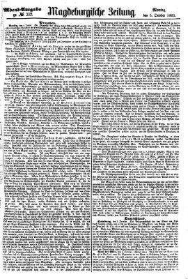 Magdeburgische Zeitung Montag 5. Oktober 1863