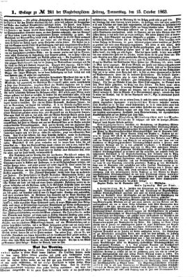 Magdeburgische Zeitung Donnerstag 15. Oktober 1863