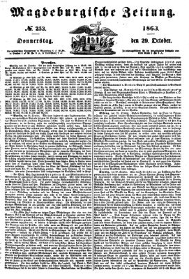 Magdeburgische Zeitung Donnerstag 29. Oktober 1863