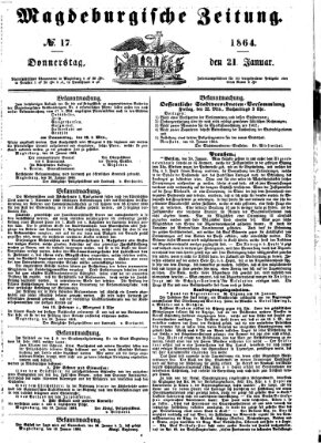 Magdeburgische Zeitung Donnerstag 21. Januar 1864