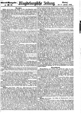 Magdeburgische Zeitung Montag 25. Januar 1864