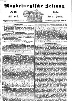 Magdeburgische Zeitung Mittwoch 27. Januar 1864