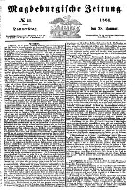 Magdeburgische Zeitung Donnerstag 28. Januar 1864