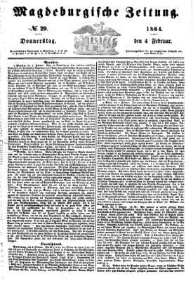 Magdeburgische Zeitung Donnerstag 4. Februar 1864