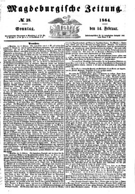 Magdeburgische Zeitung Sonntag 14. Februar 1864