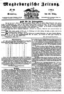 Magdeburgische Zeitung Sonntag 20. März 1864