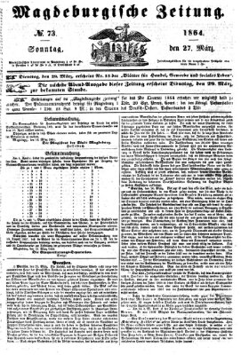 Magdeburgische Zeitung Sonntag 27. März 1864