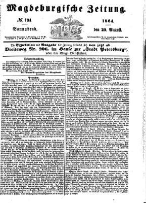 Magdeburgische Zeitung Samstag 20. August 1864