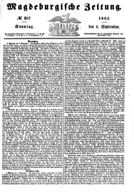 Magdeburgische Zeitung Sonntag 4. September 1864